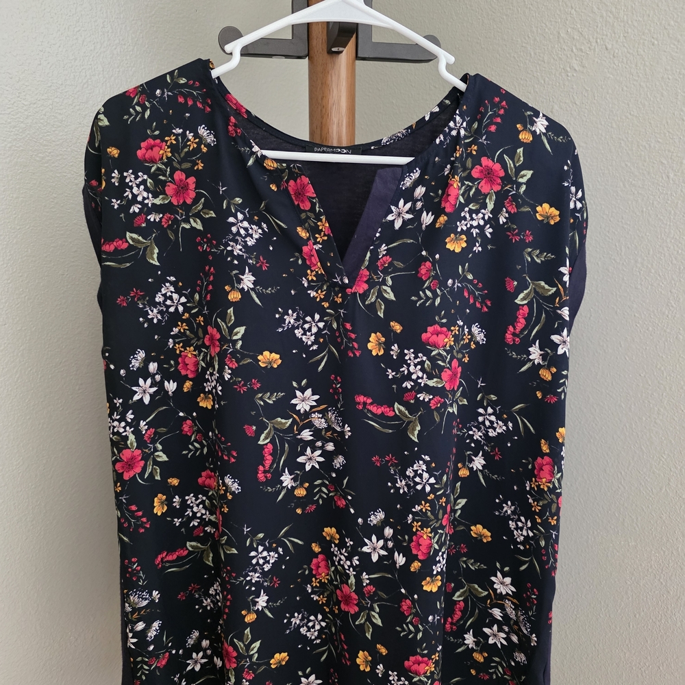 Papermoon Floral V-Neck Blouse